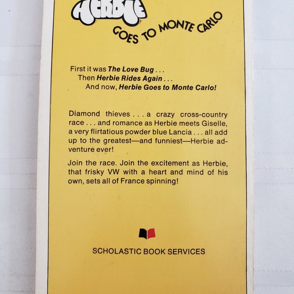 1977 HERBIE GOES TO MONTE CARLO WALT DISNEY PAPERBACK BOOK VINTAGE TK3938 RETRO - Picture 10 of 10